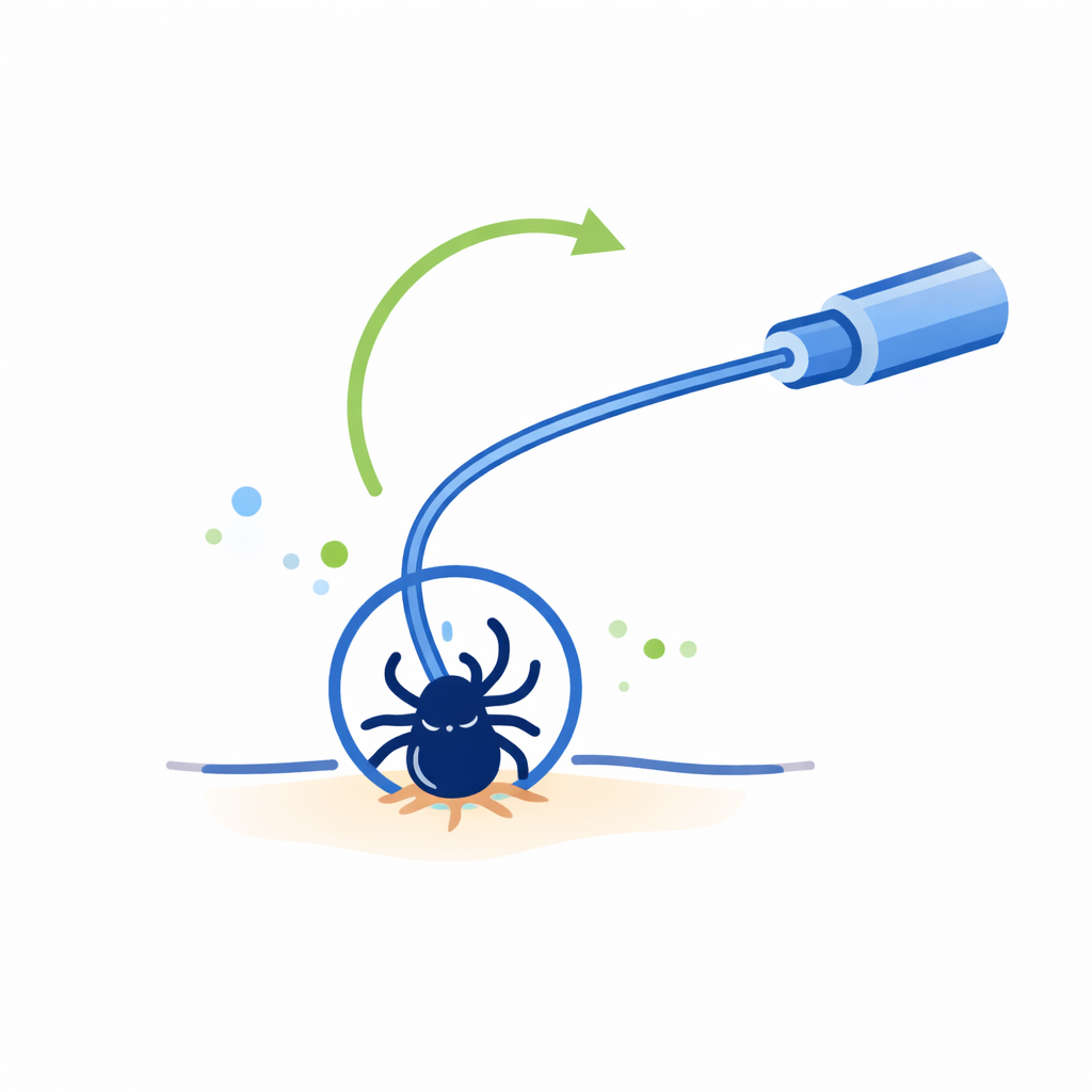 wyciąganie kleszcza